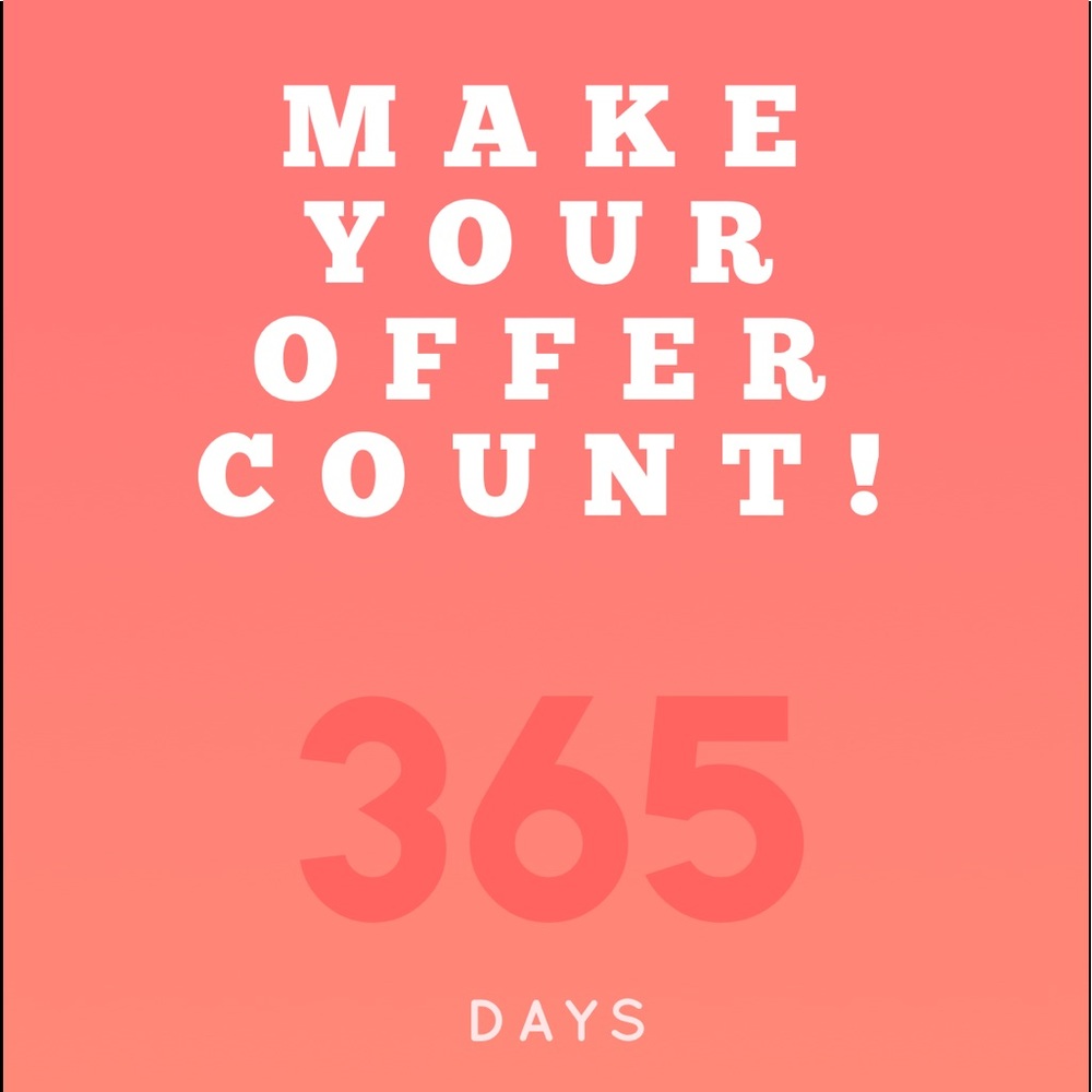 Make an offer on anything in my closet!